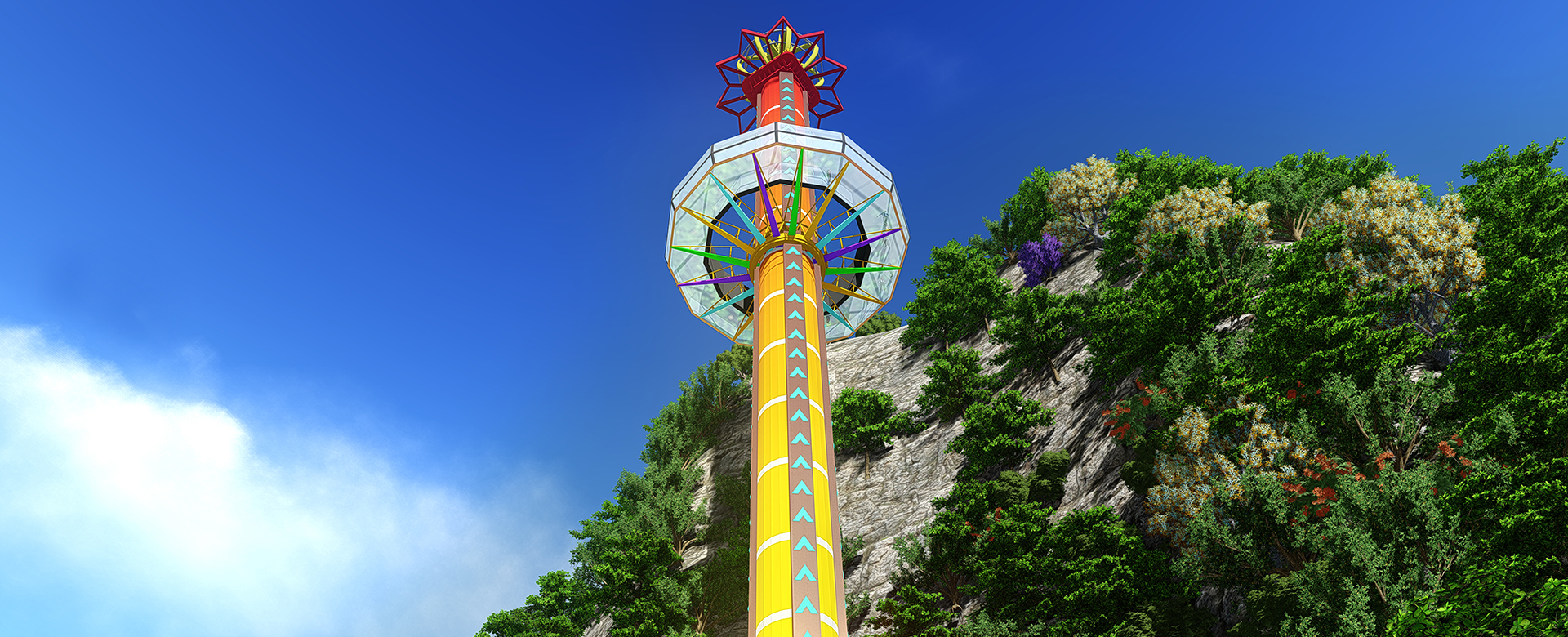 玻璃觀景臺-浙江鵬鳴游樂設備有限公司